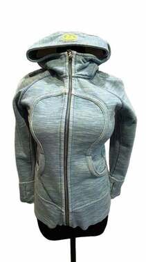 667 Lululemon Scuba Hoodie Size 8 Blue Wee Are From Space
